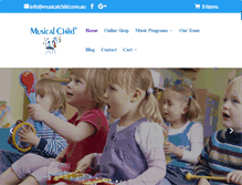 Tablet Screenshot of musicalchild.com.au